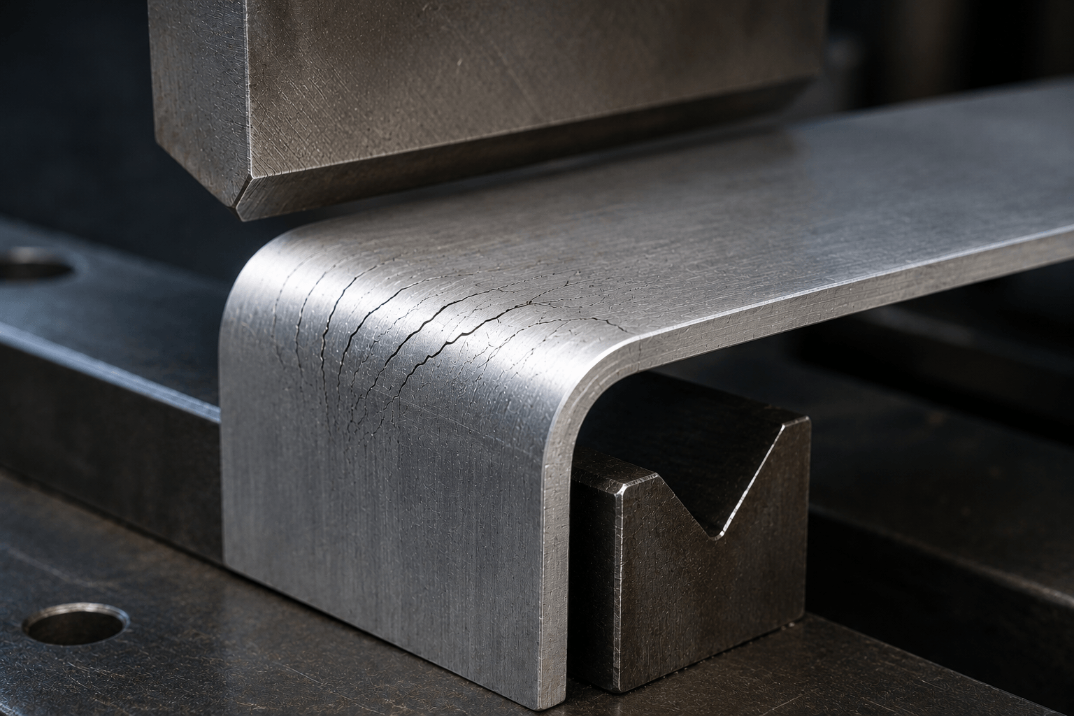 unfavourable grain direction during bending