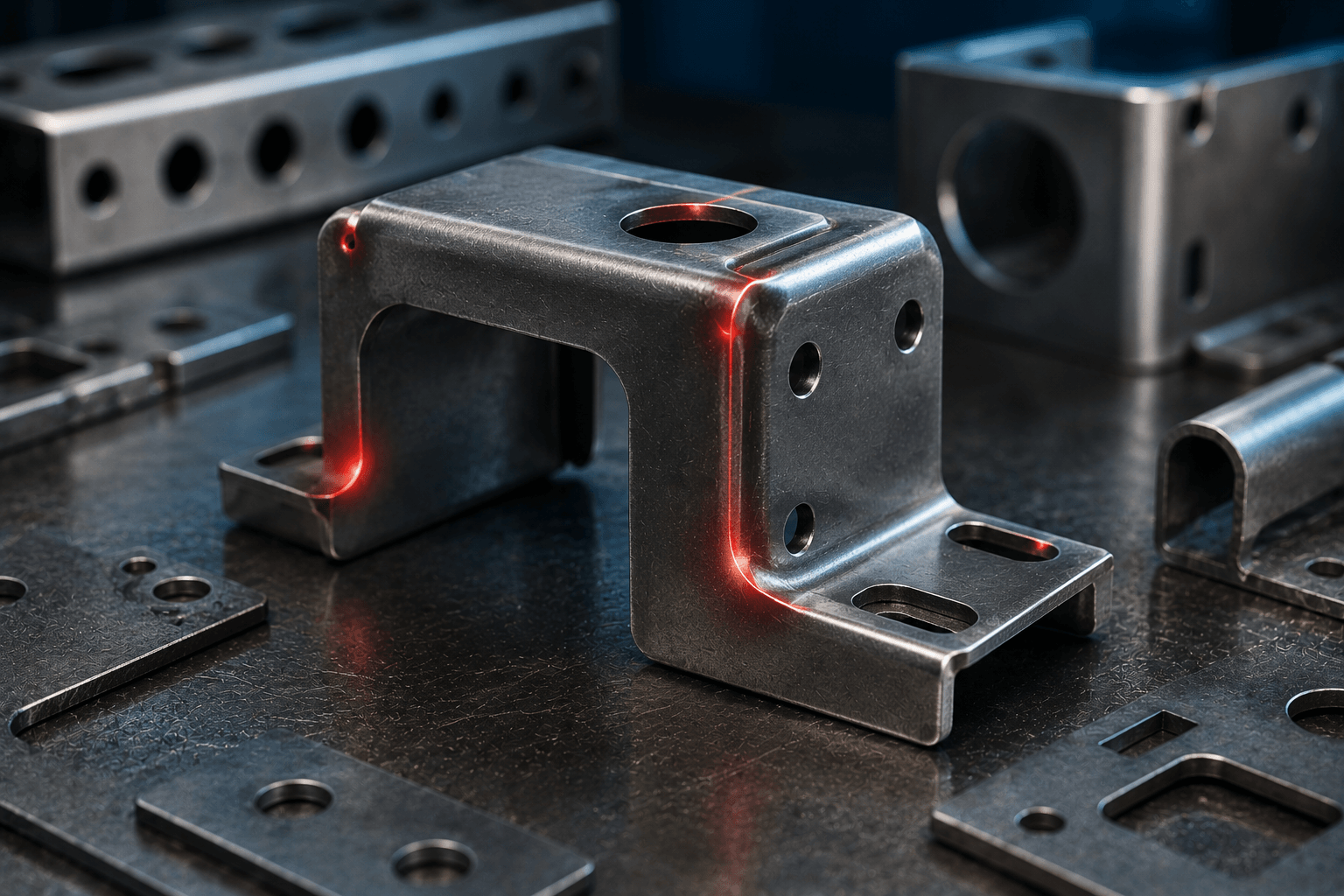 where does stress concentration develop in formed components